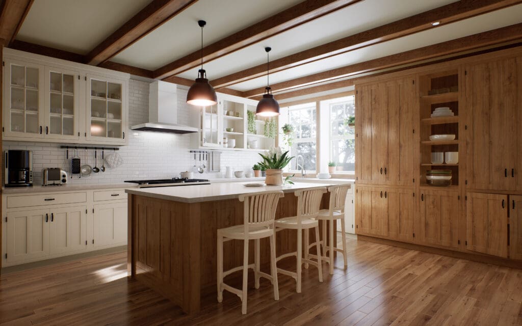 Amish-built Custom kitchen cabinets